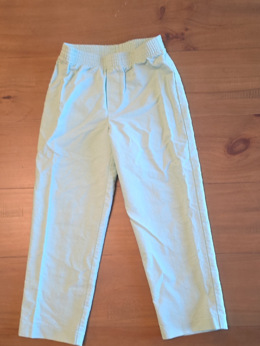 Nautica Pale Green Elastic-Waist Casual Kids Pants